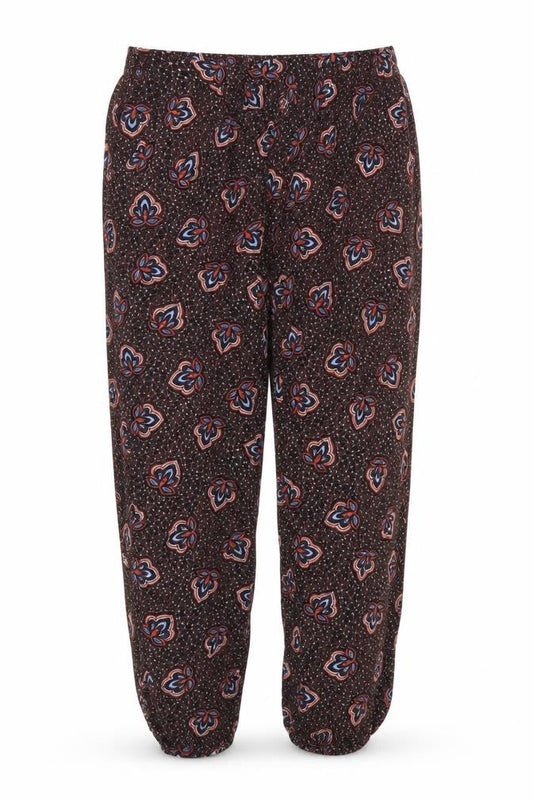 H&M Womens Brown Floral  Bloomer Trousers Size 4