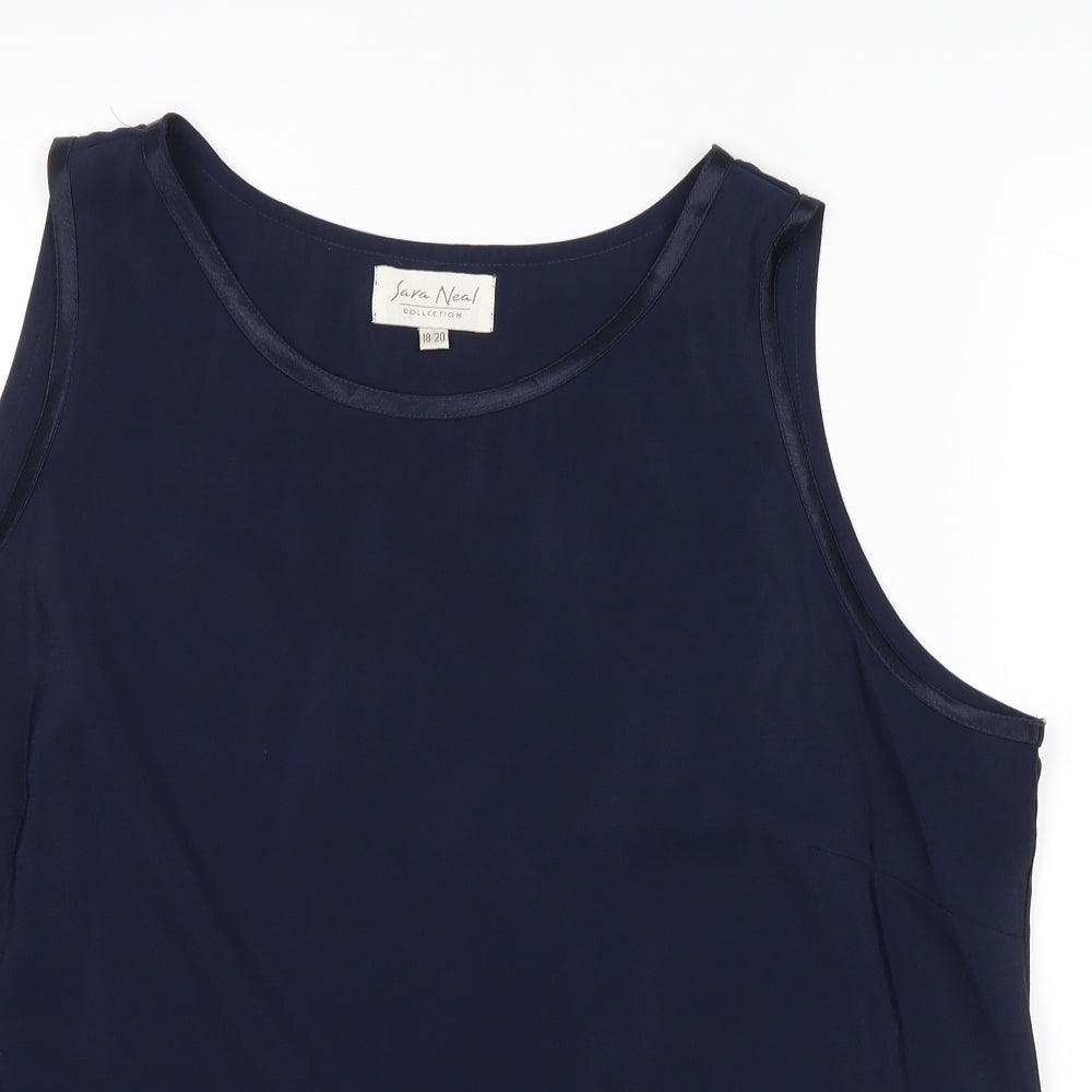 sara neal  Womens Blue   Basic Blouse Size 18