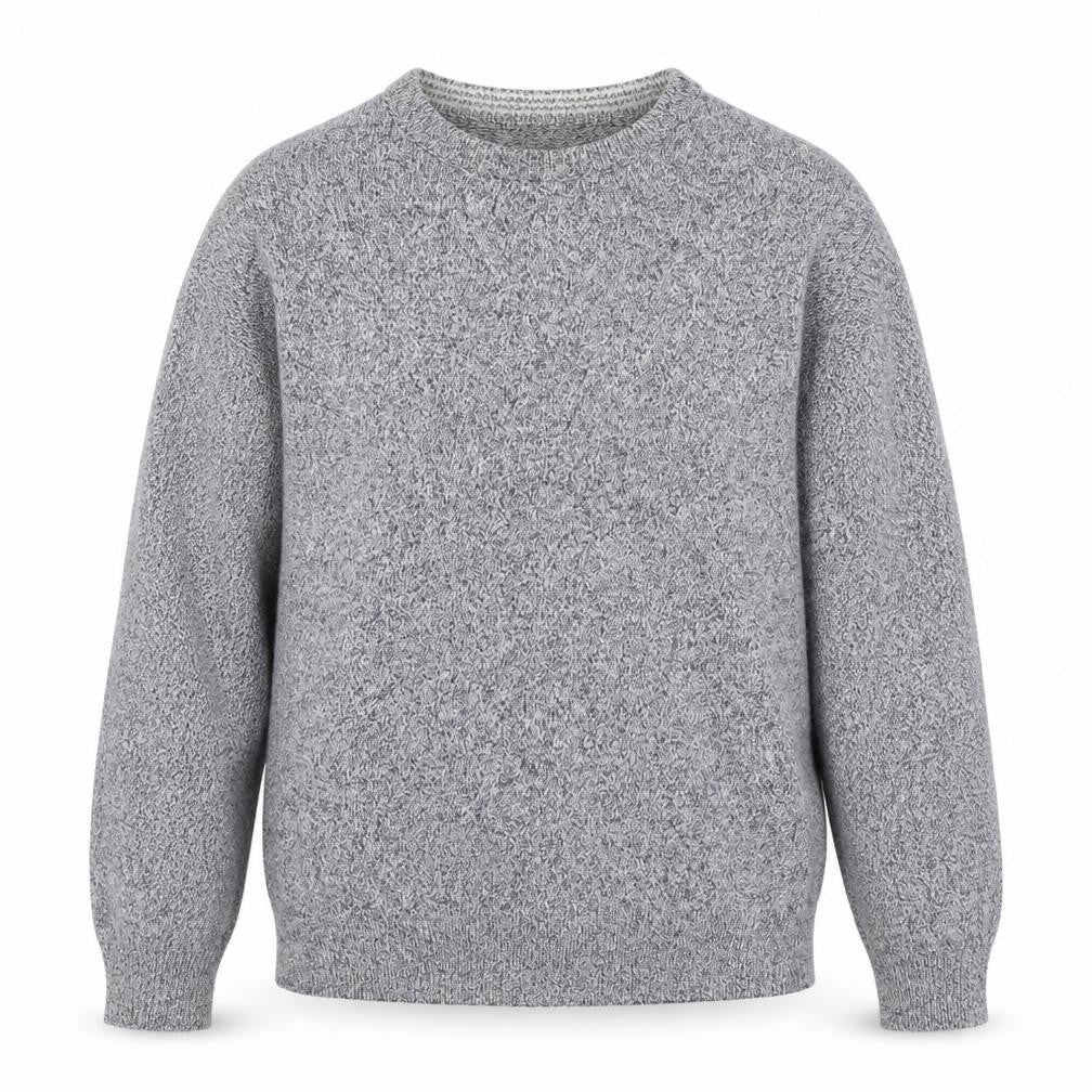 Front view of project basic women’s grey jumper, size L