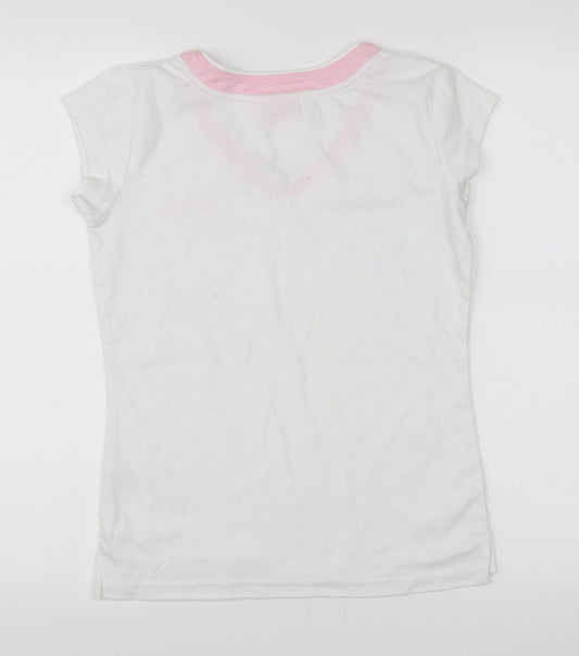 LA Gear Womens White   Basic T-Shirt Size 10