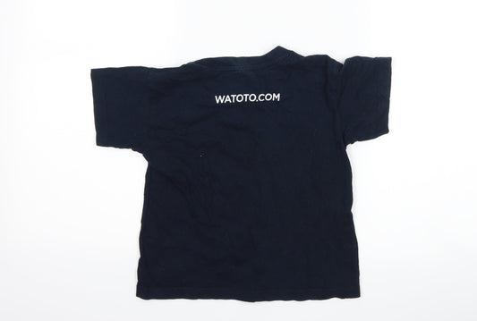B&C collection Boys Blue   Basic T-Shirt Size 11-12 Years  - slogan