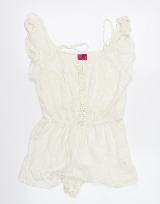 Alive Womens White   Jumpsuit One-Piece Size M