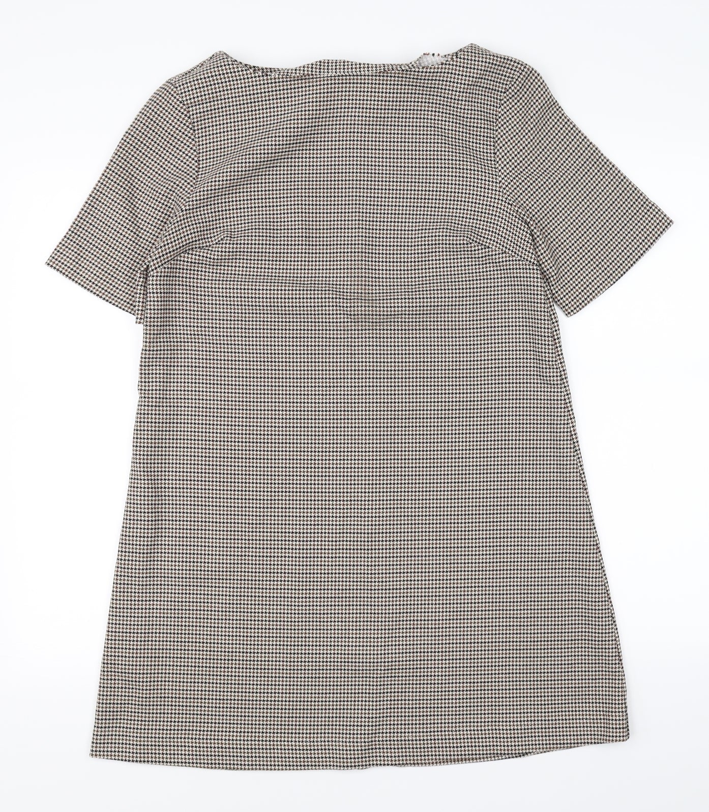 Avenue Womens Brown Gingham  A-Line  Size 12