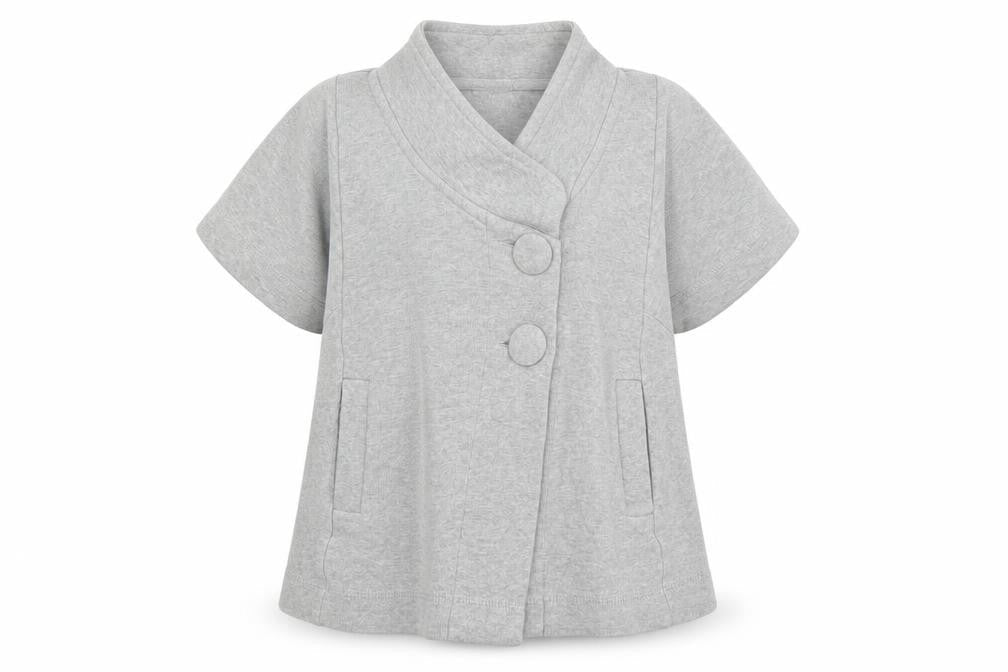 Front view of Next girls’ grey cardigan jumper, size 6, years