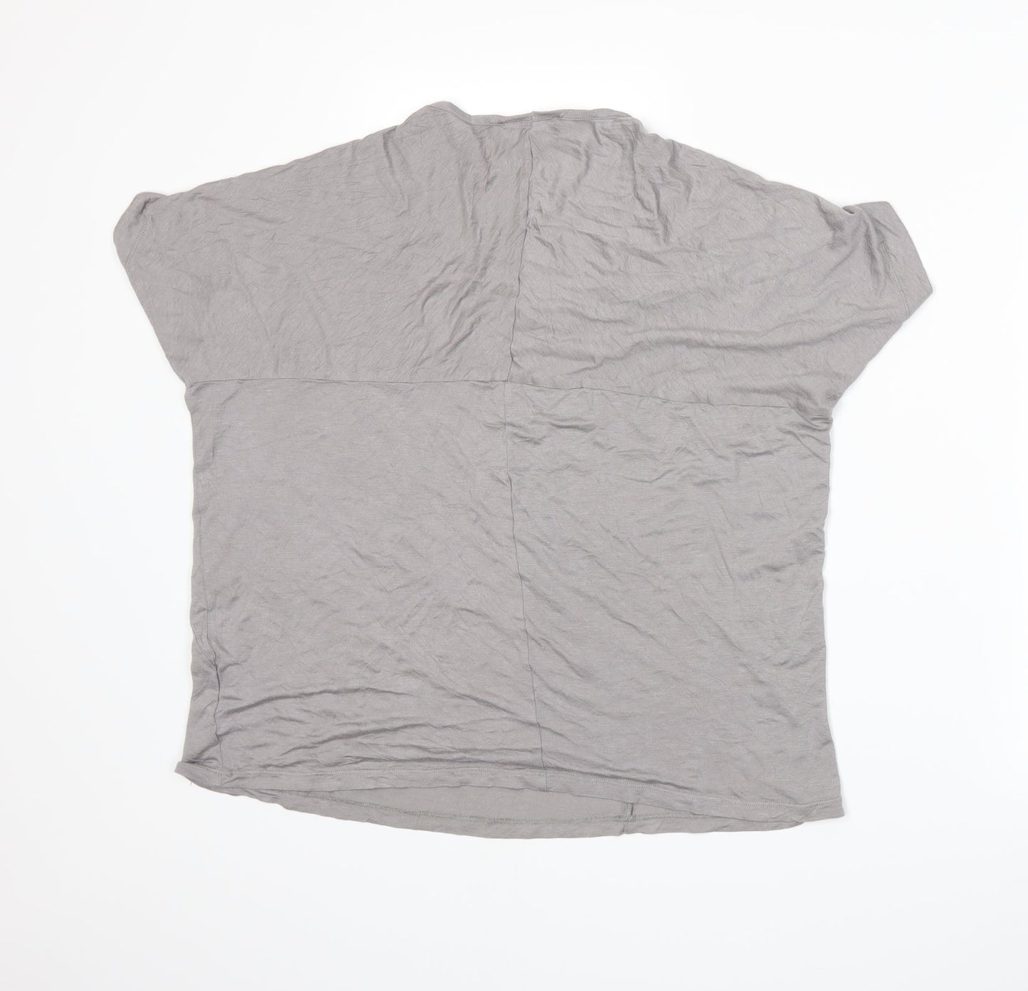 Warehouse Womens Grey   Basic T-Shirt Size 16