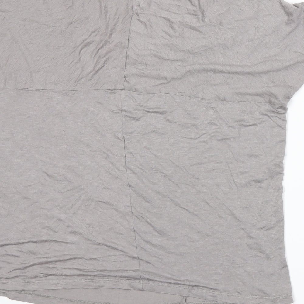 Warehouse Womens Grey   Basic T-Shirt Size 16