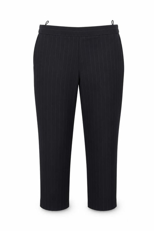 Bonmarché Womens Blue Striped  Trousers  Size 18 L22 in