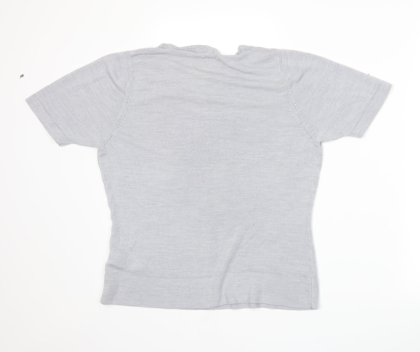 Marks and Spencer Womens Grey  Knit Pullover Jumper Size 14