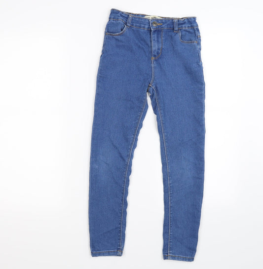 denim  Girls Clear Batik Denim Skinny Jeans Size 9-10 Years