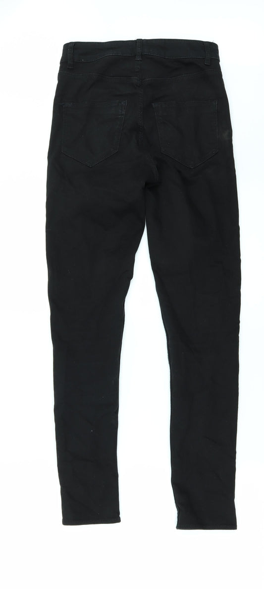 H&M Womens Black  Denim Skinny Jeans Size 8 L28 in