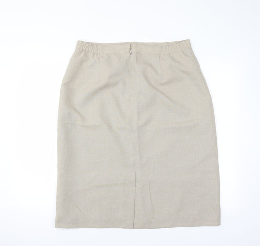 Le Bon Marché Womens Beige   Straight & Pencil Skirt Size 20