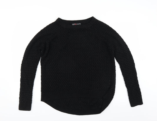 FB Sister Knitwear Womens Black   Pullover Jumper Size M