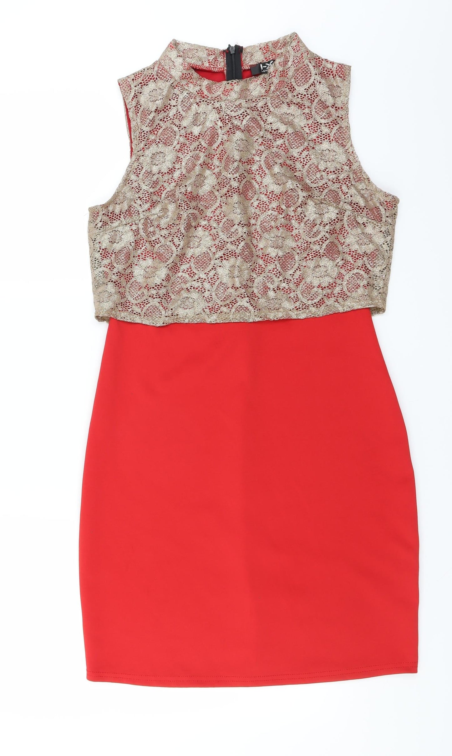 IX London Womens Red Floral  Bodycon  Size 14
