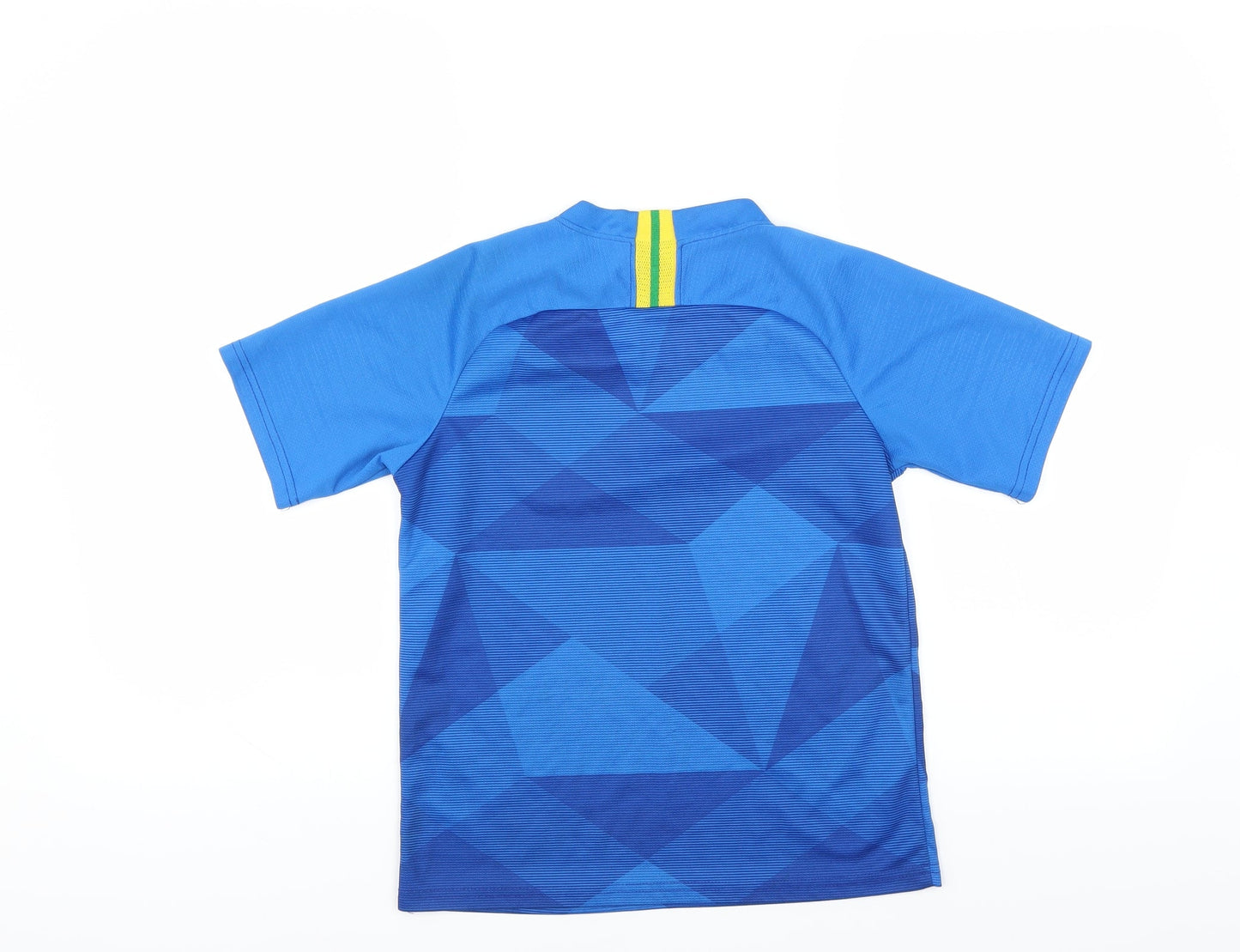 Preworn Boys Blue Geometric  Basic T-Shirt