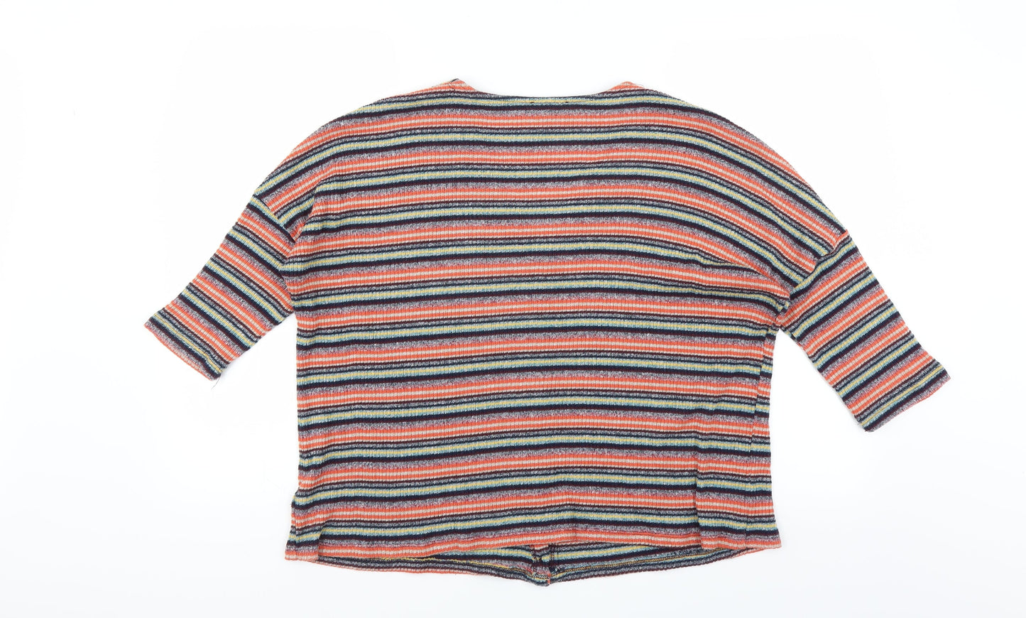 New Look Womens Multicoloured Striped  Cardigan Jumper Size L