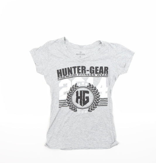 Hunter gear Womens Grey   Basic T-Shirt Size S
