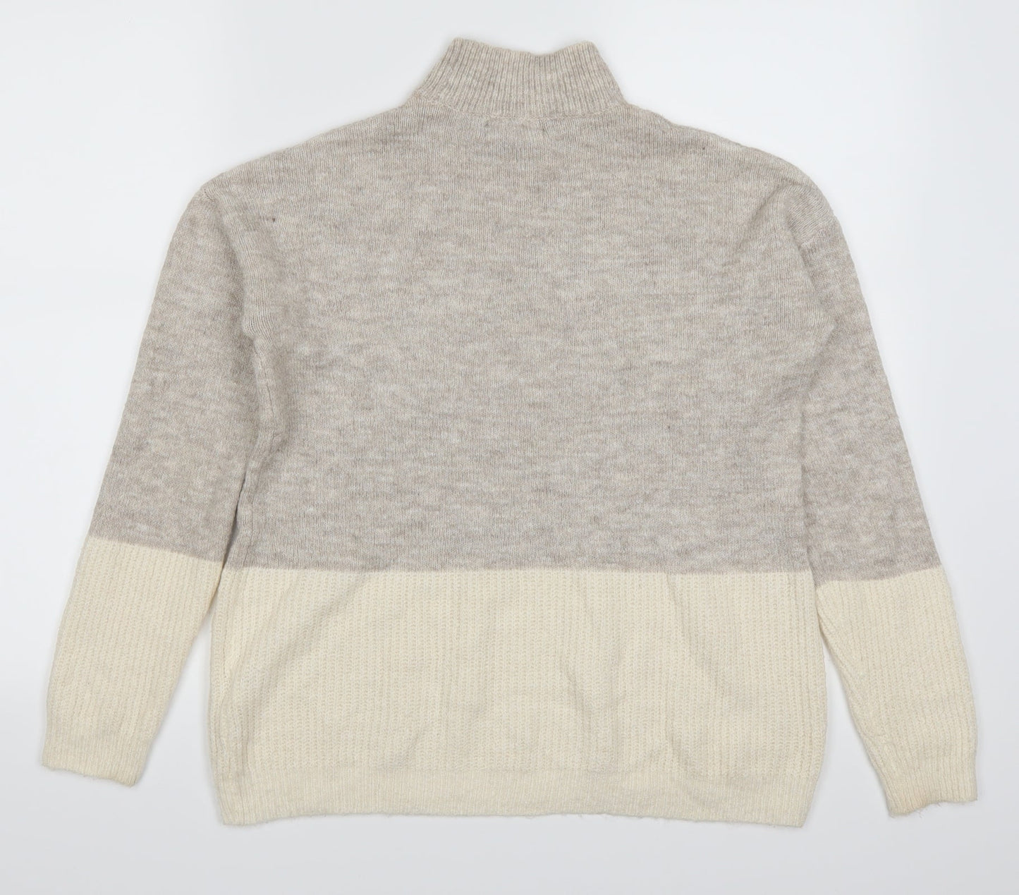 Primark Womens Beige   Pullover Jumper Size 4  - Colour Block
