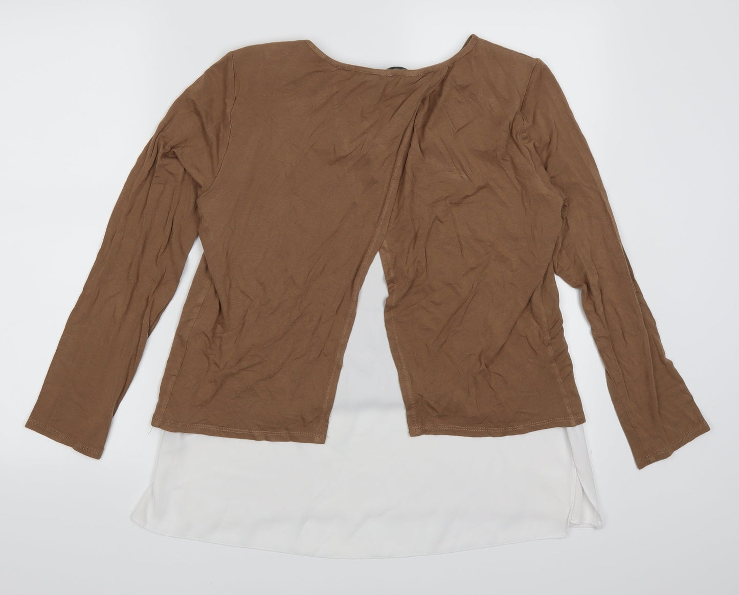 Dorothy Perkins Womens Brown   Basic T-Shirt Size 14