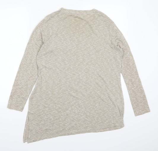 River Island Womens Beige   Basic T-Shirt Size 12  - Luxe