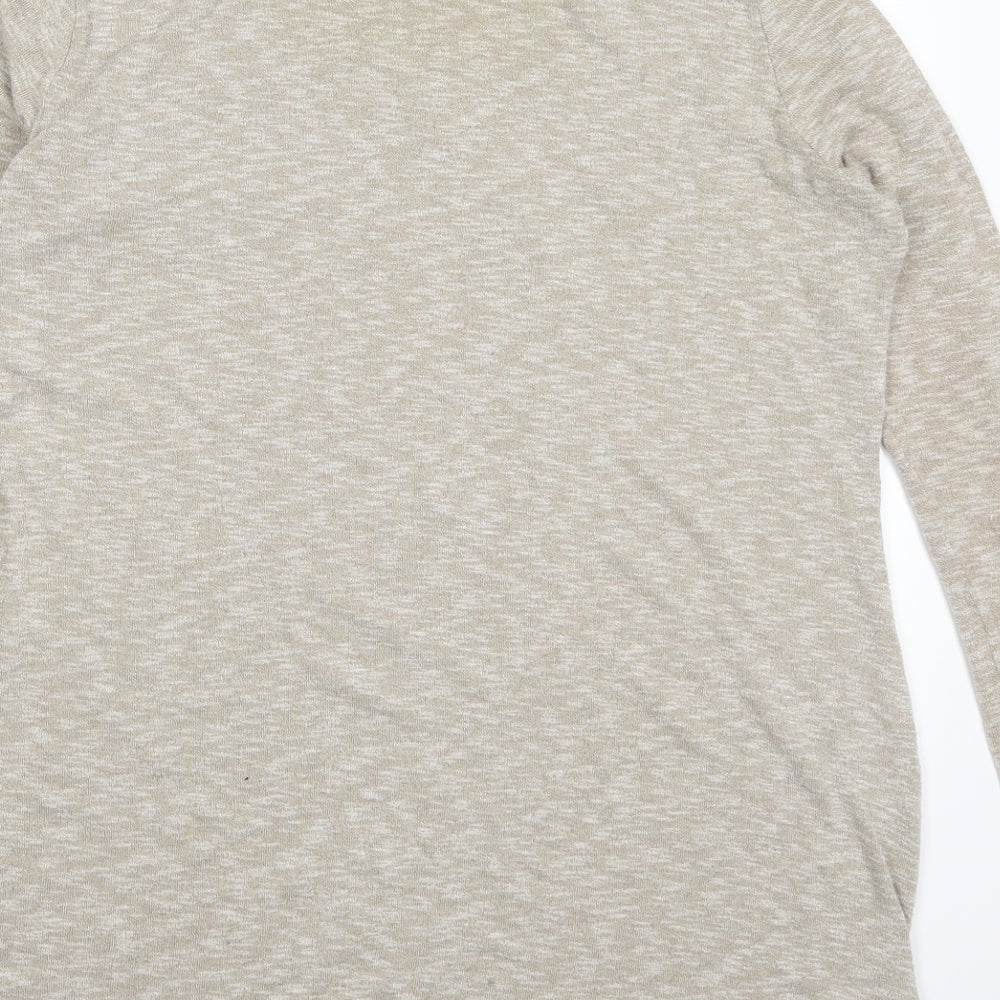 River Island Womens Beige   Basic T-Shirt Size 12  - Luxe
