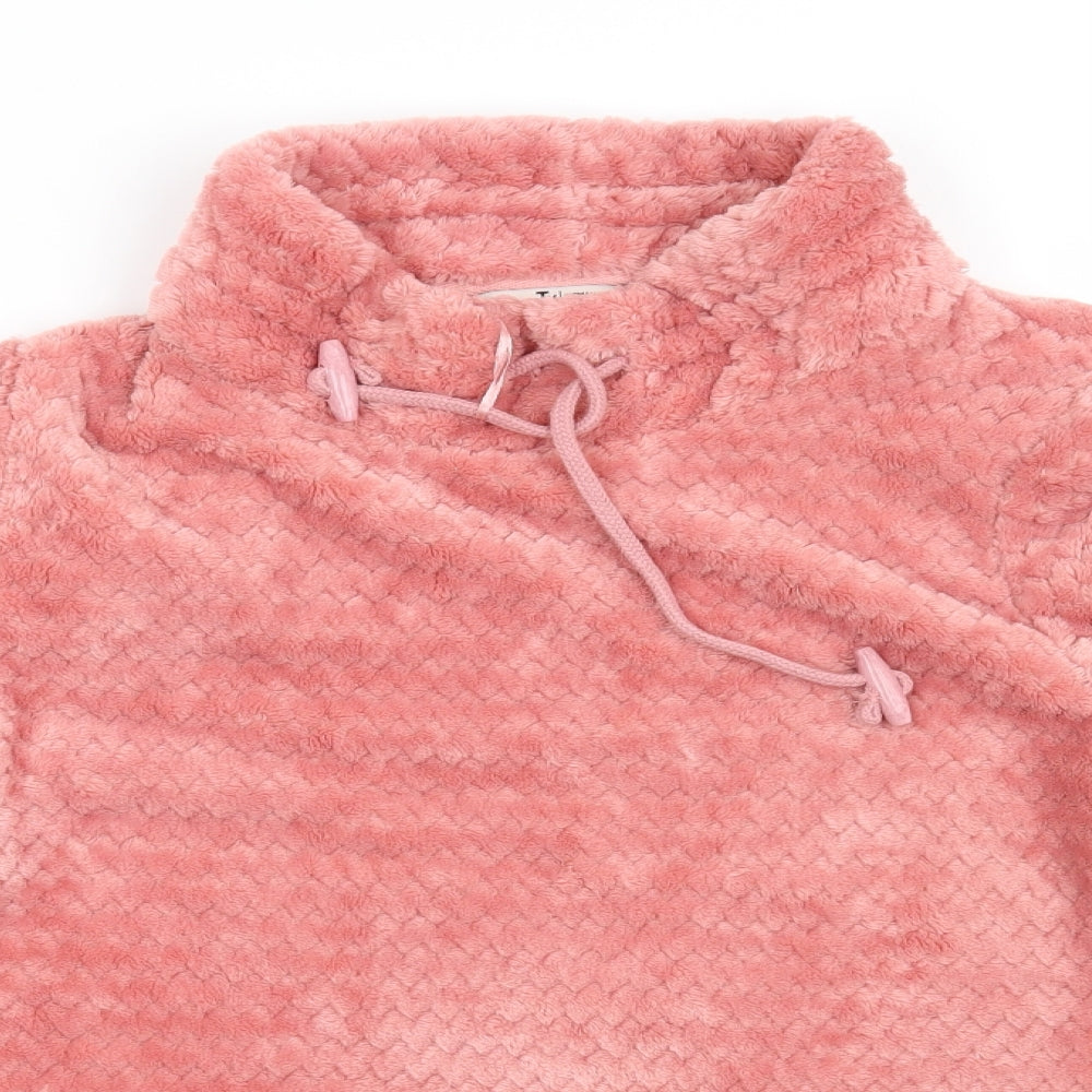 TU Womens Pink Gingham  Pullover Sweatshirt Size 8