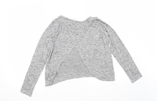 H&M Girls Grey   Pullover Sweatshirt Size 11-12 Years  - Everything is going to be fine
