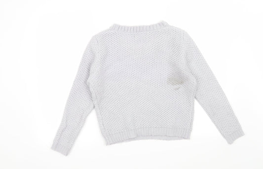 New Look Girls Grey   Pullover Jumper Size 12-13 Years