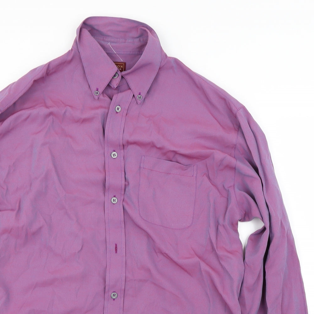 Burton Mens Purple    Button-Up Size M