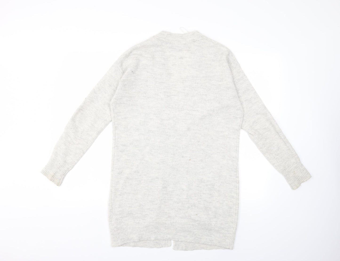 F&F Womens Grey  Knit Cardigan Jumper Size 6