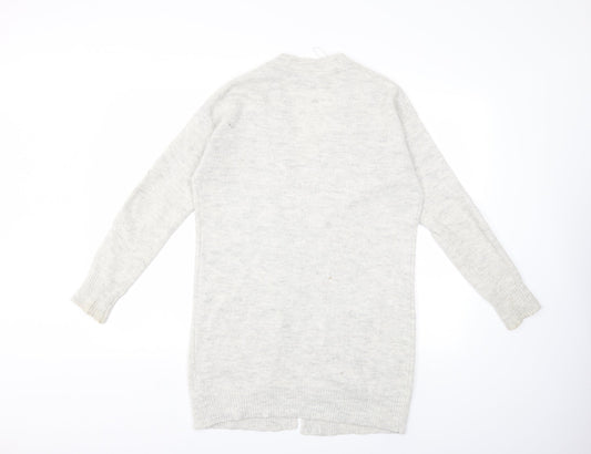 F&F Womens Grey  Knit Cardigan Jumper Size 6