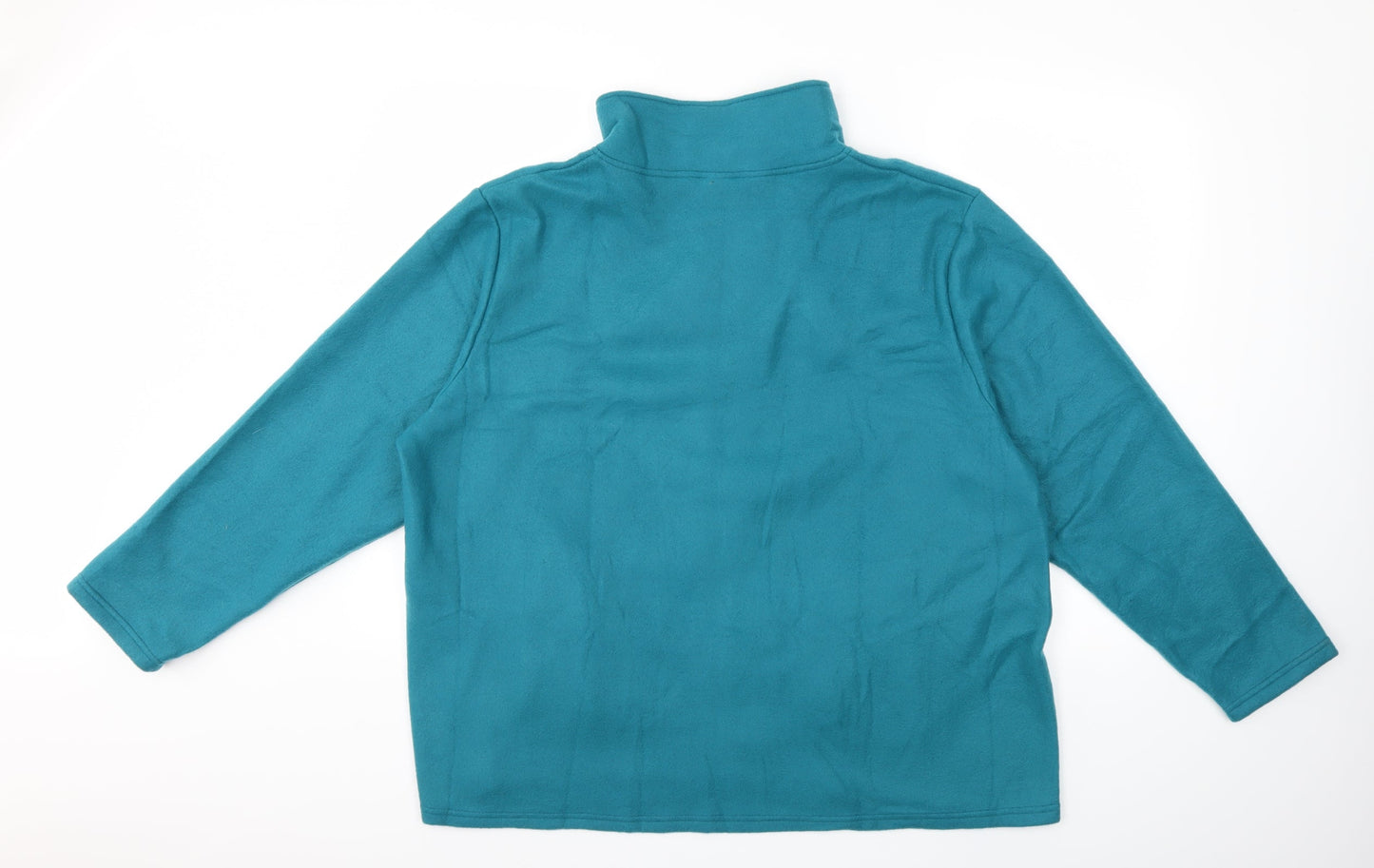 Anne De Lancay Womens Blue  Fleece Jacket  Size XL