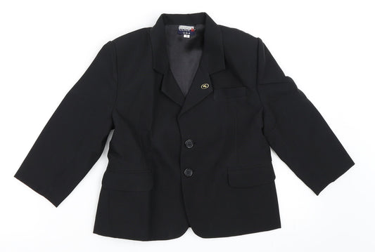 Click U.S.A  Boys Black   Jacket Blazer Size S