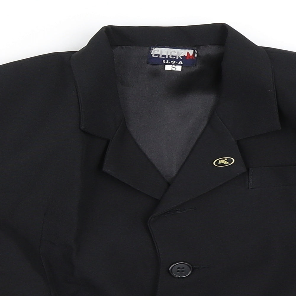 Click U.S.A  Boys Black   Jacket Blazer Size S
