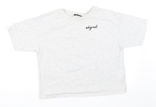 alcott Womens Grey   Basic T-Shirt Size L