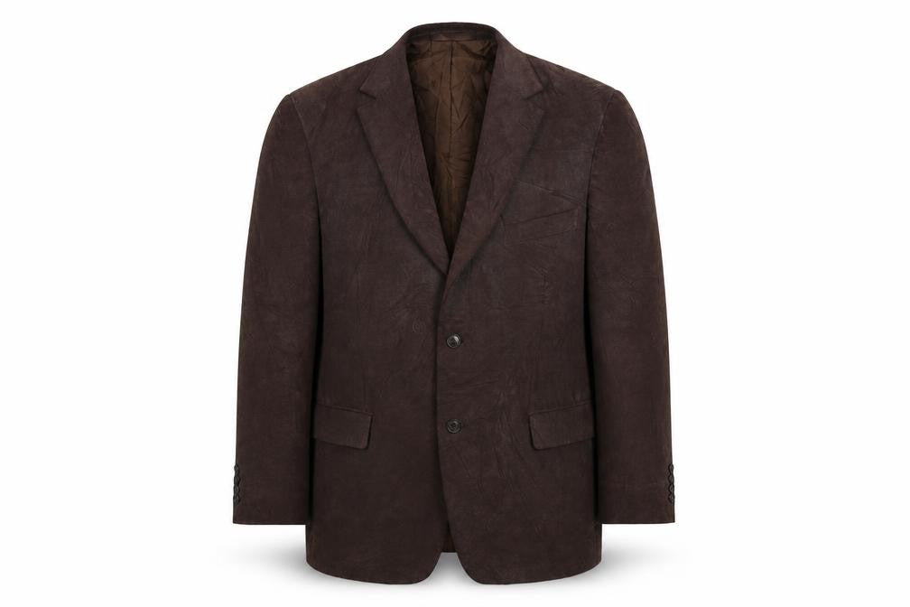 Front view of Marks & Spencer men’s brown jacket suit jacket, size 42