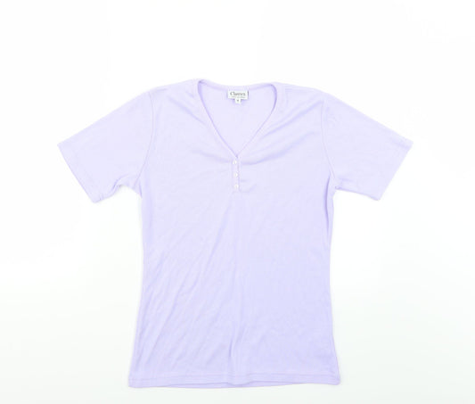 Classic  Womens Purple   Basic T-Shirt Size S
