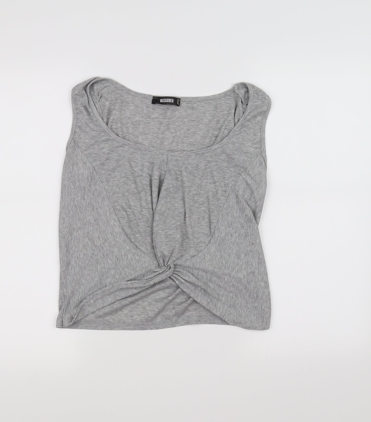 Missguided Womens Grey   Basic Tank Size 10