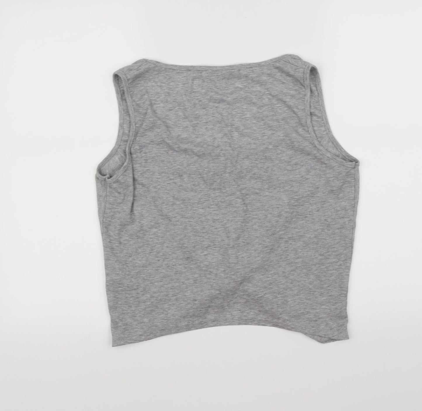 Missguided Womens Grey   Basic Tank Size 10