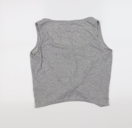 Missguided Womens Grey   Basic Tank Size 10