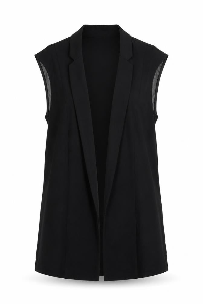 Front view of Next women’s black cardigan jumper, size UK 6
