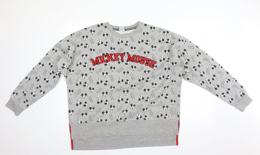 Disney Womens Grey   Pullover Sweatshirt Size 14