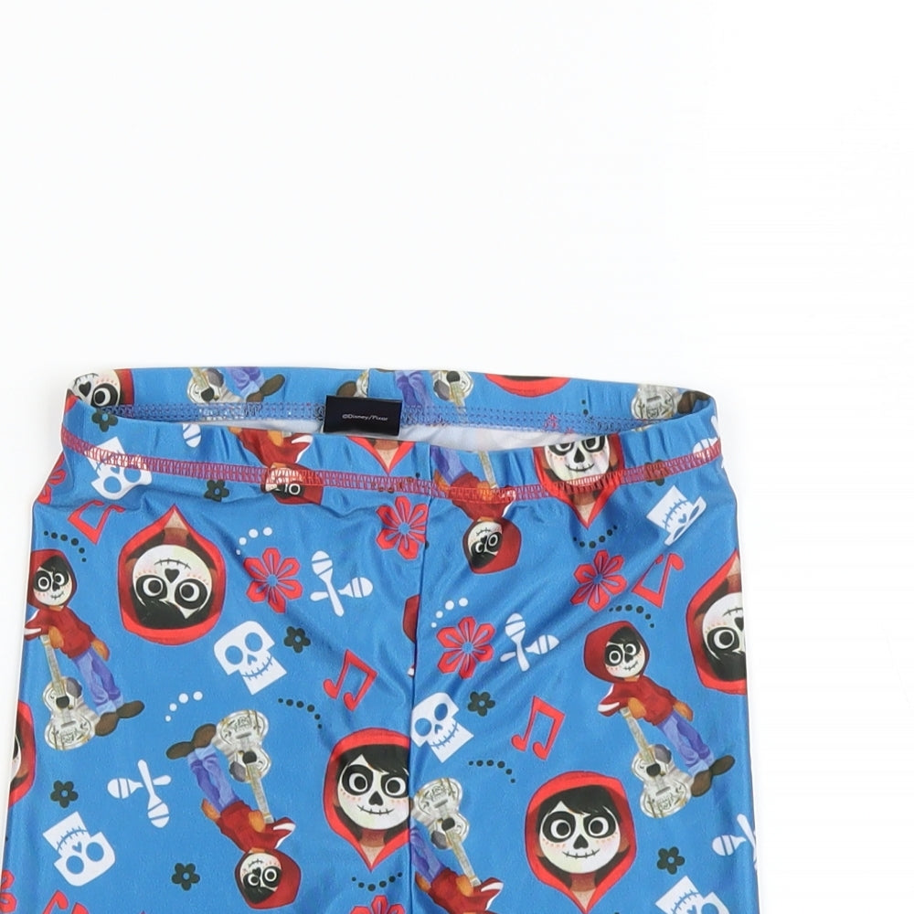 Disney Boys Blue Solid   Sleep Shorts Size 7-8 Years  - pixar