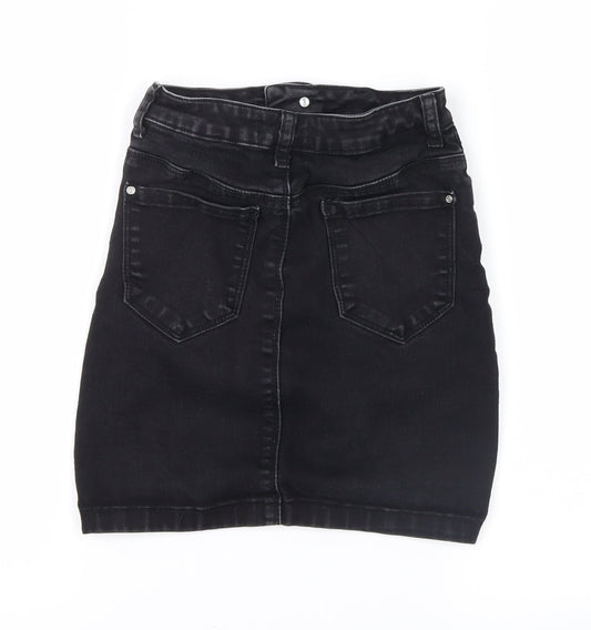 misguided Womens Black   Straight & Pencil Skirt Size 4