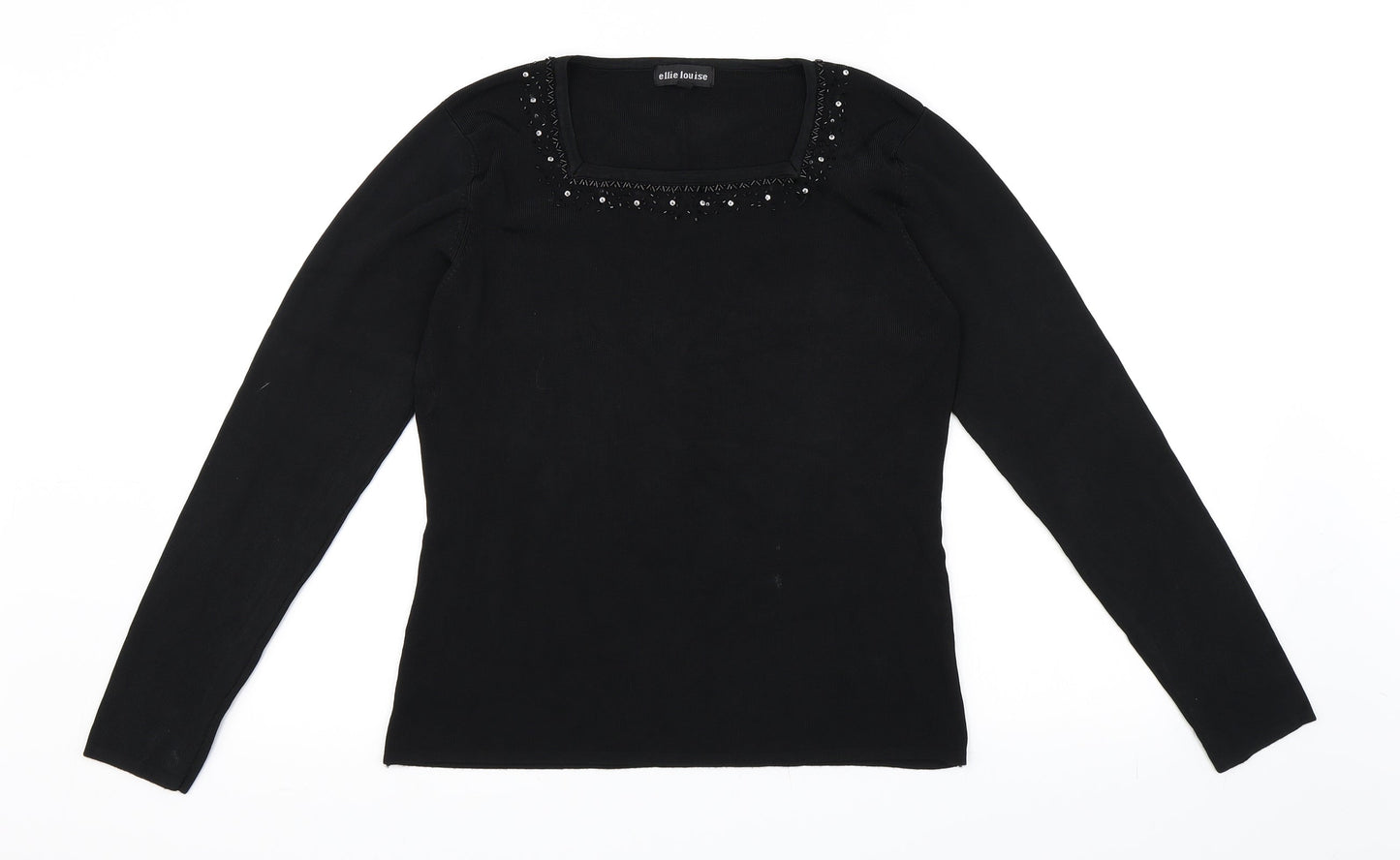 Ellie Louise Womens Black   Pullover Jumper Size M