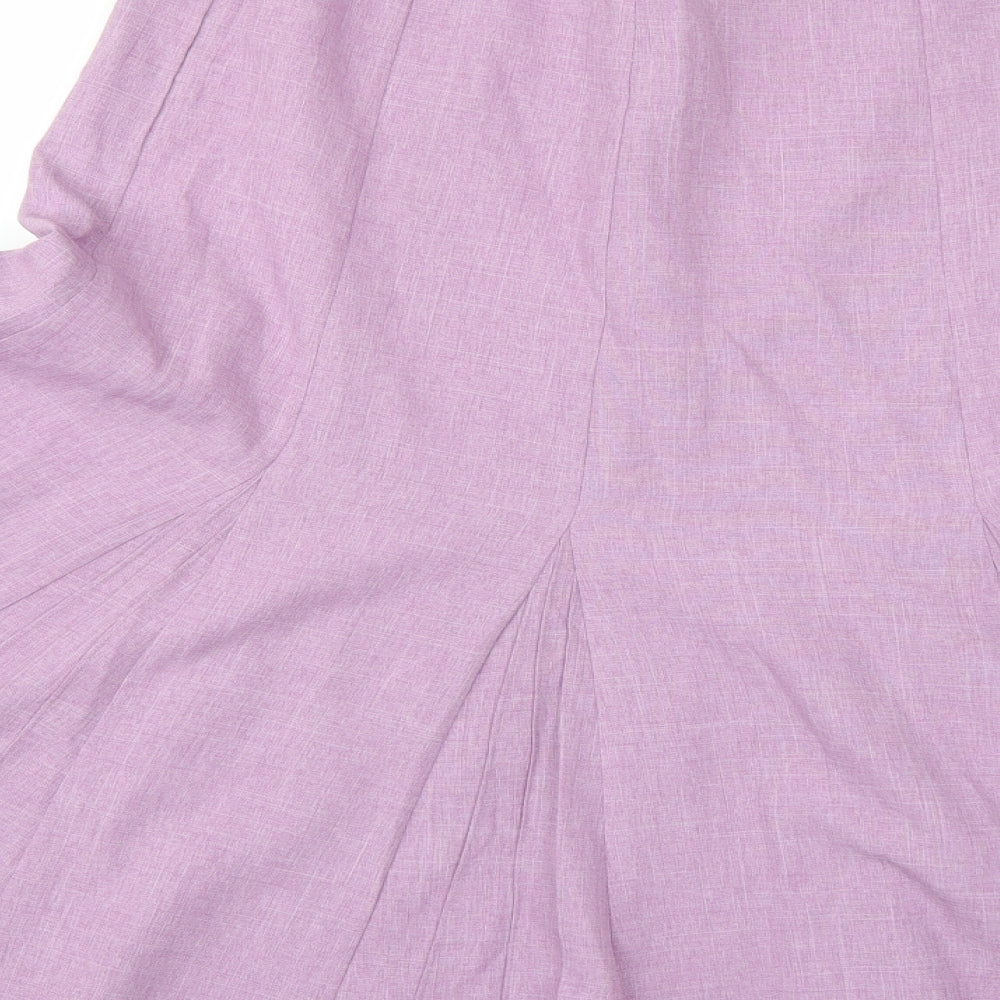 Special Collection Womens Purple  Rayon Swing Skirt Size 18