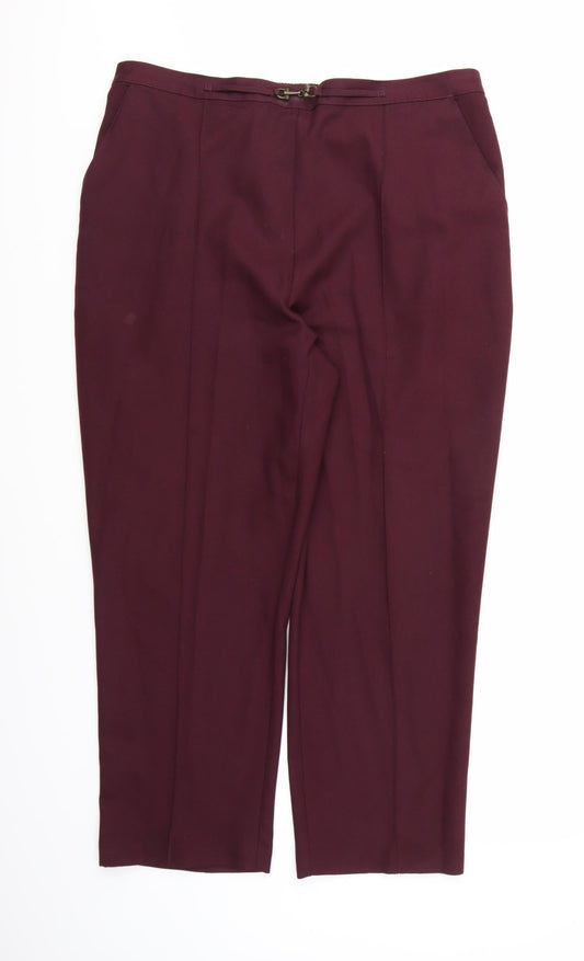 Papaya Womens Brown   Trousers  Size 18 L26 in