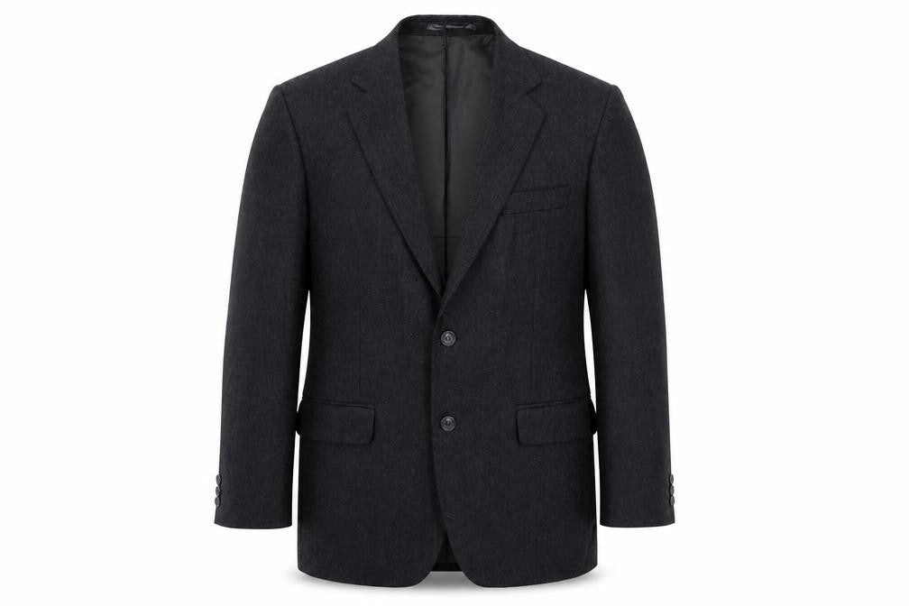 Front view of Saxon men’s grey jacket suit jacket, size 42