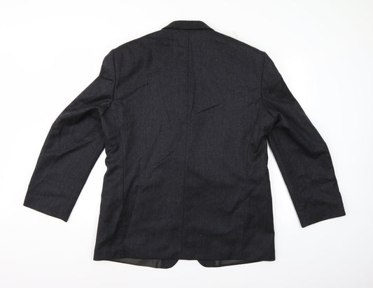 Saxon Mens Grey   Jacket Suit Jacket Size 42