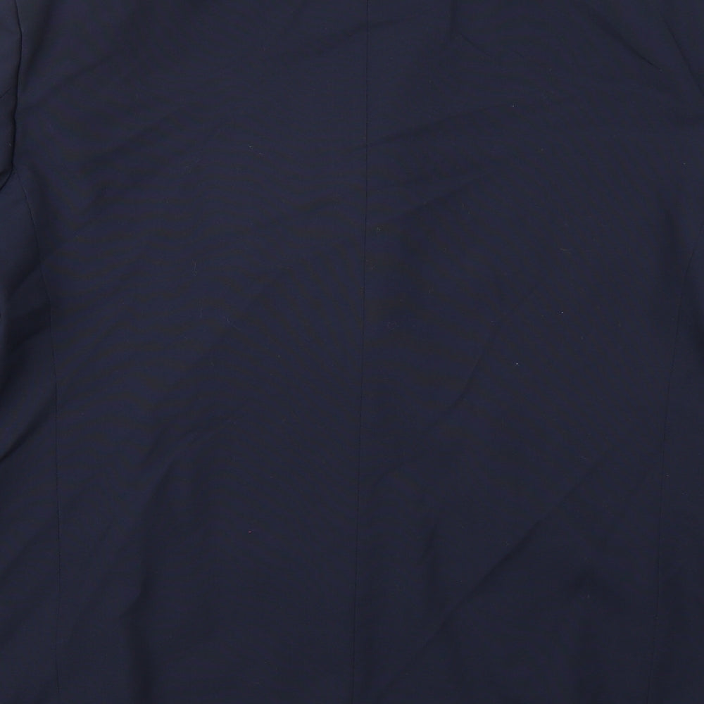 Essentials Mens Blue  Rayon Jacket Suit Jacket Size 44
