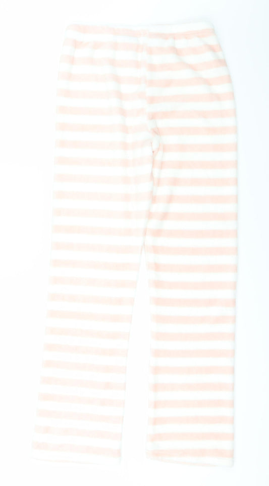 love to lounge Womens Pink Striped  Trousers  Size 12 L28 in